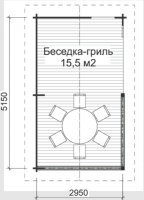 Беседка БС-И5 (2,95*5,15)