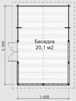 Беседка БС-И12 (3,6*5,5)