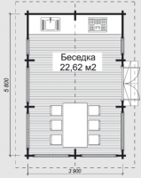 Беседка БС-И17 (3,9*5,8)