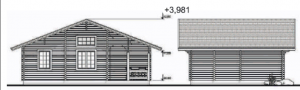 Летний домик Д-11 8,1 х 7,5