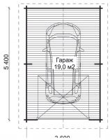 Гараж ГР-1 (3,6 х 5,4)