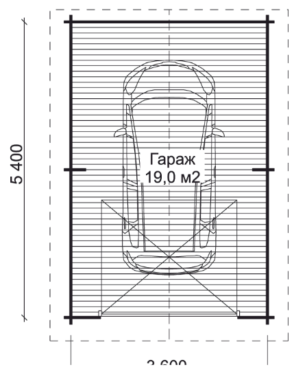 Гараж ГР-1 (3,6 х 5,4)