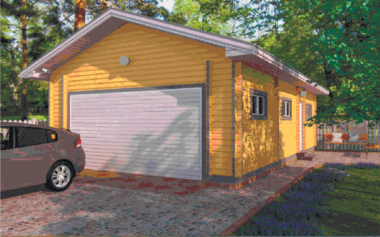 Гараж с баней ГР-И12 (11,27 х 7,27)