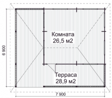 Летняя кухня ЛК-И4 7,0 х 8,0