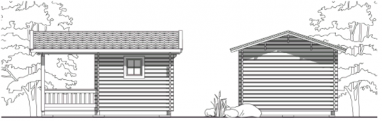 Летняя кухня ЛК-И11 3,2 х 4,43
