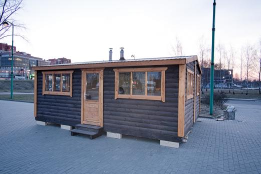 Двухмодульная баня