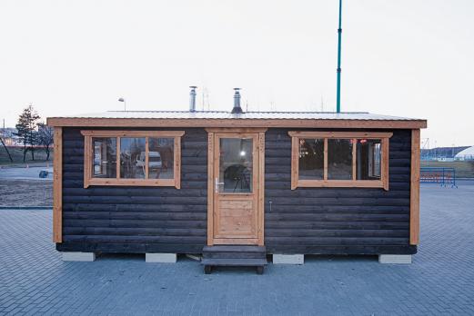 Двухмодульная баня