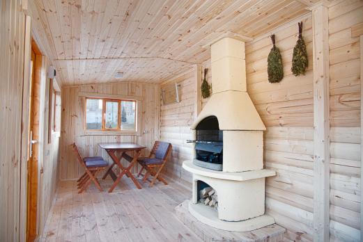 Двухмодульная баня